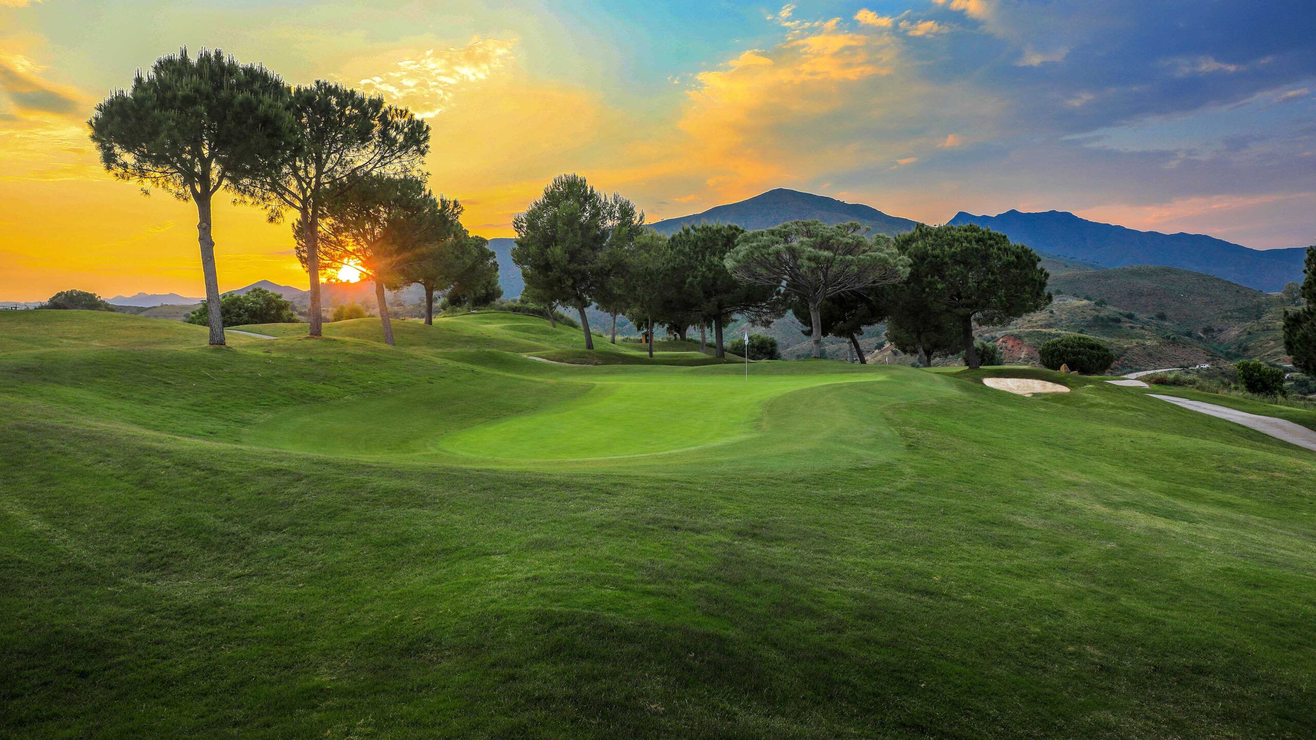 campo america Golfplatz_Sonnenuntergang